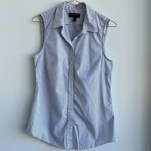 Banana Republic sleeveless striped button down shirt - Size 6
